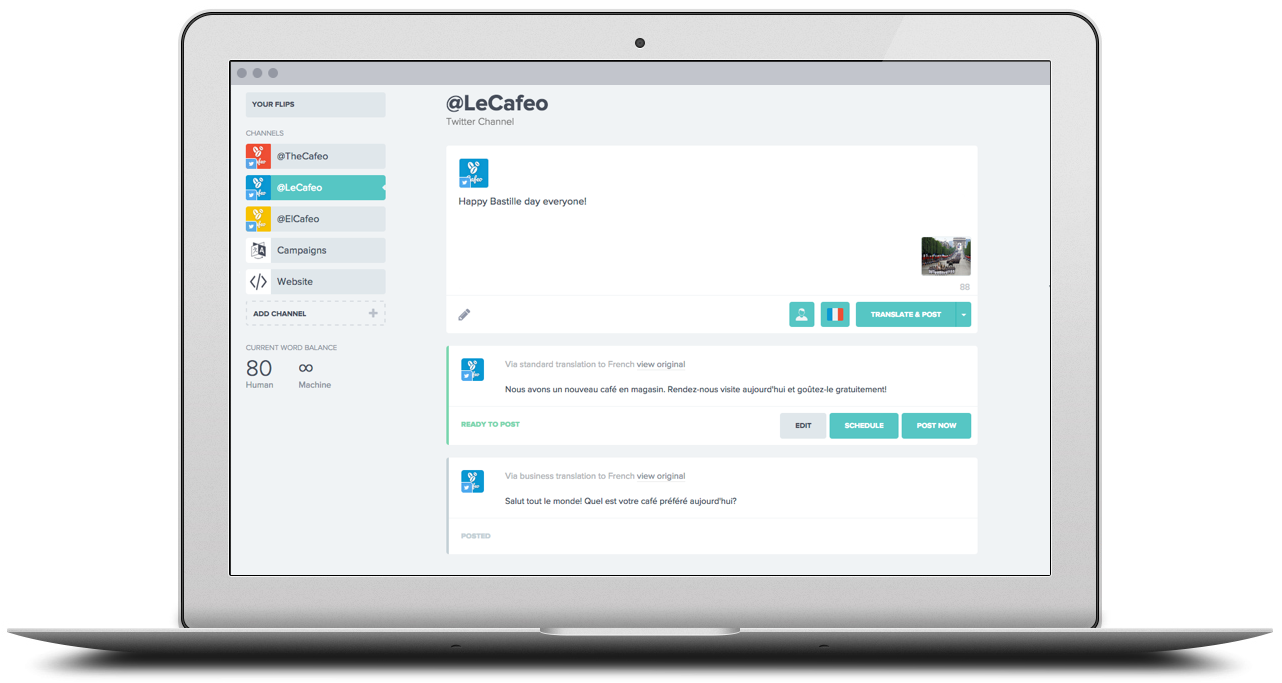 Logo der Firma Fliplingo