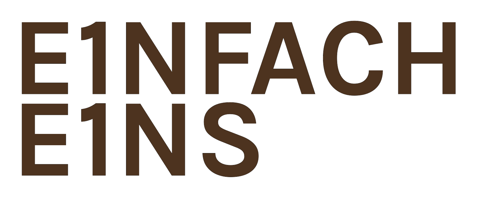 Logo der Firma E1NFACH UG (haftungsbeschränkt)