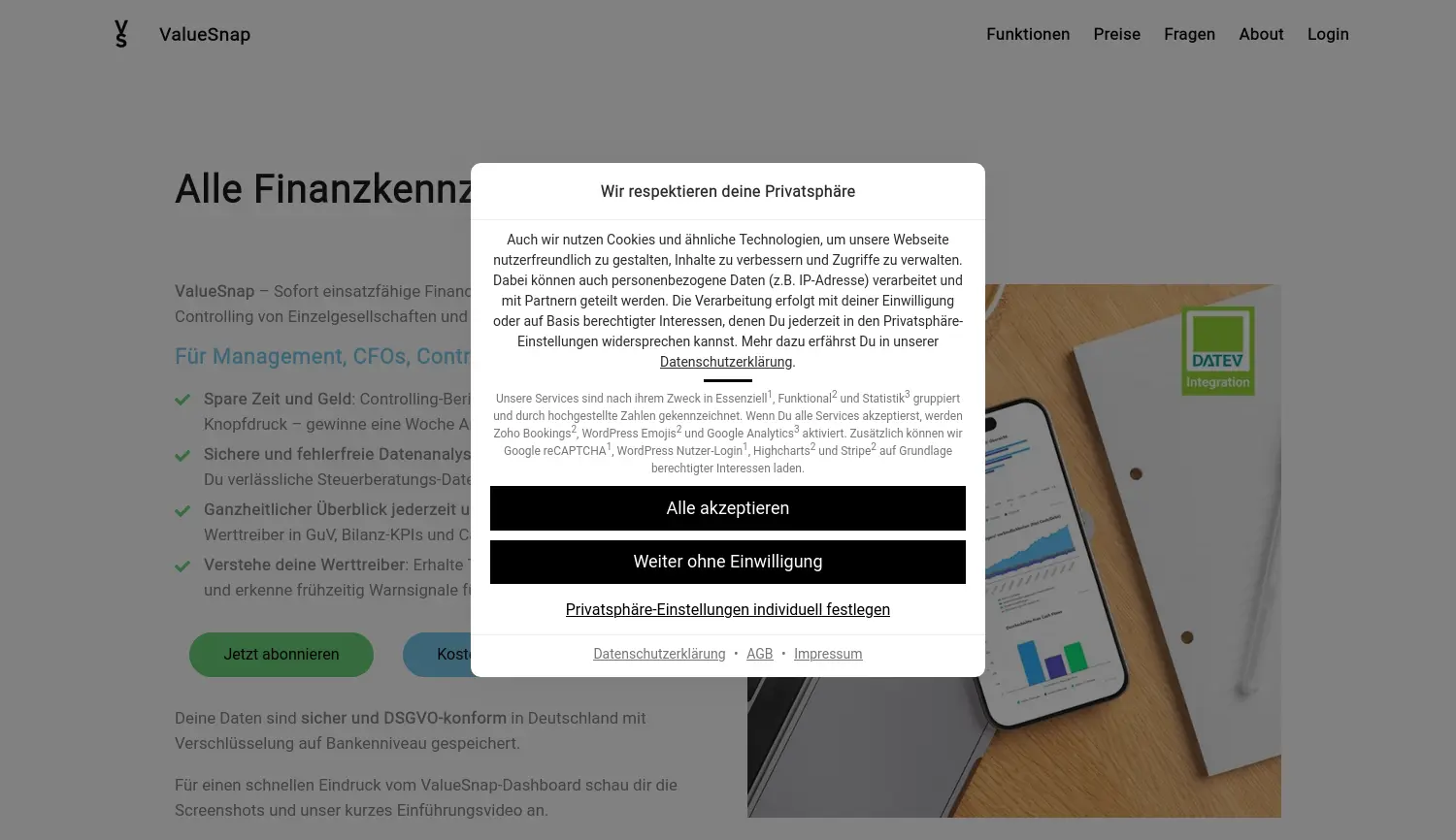Website der Firma b-Commerce UG (haftungsbeschränkt)