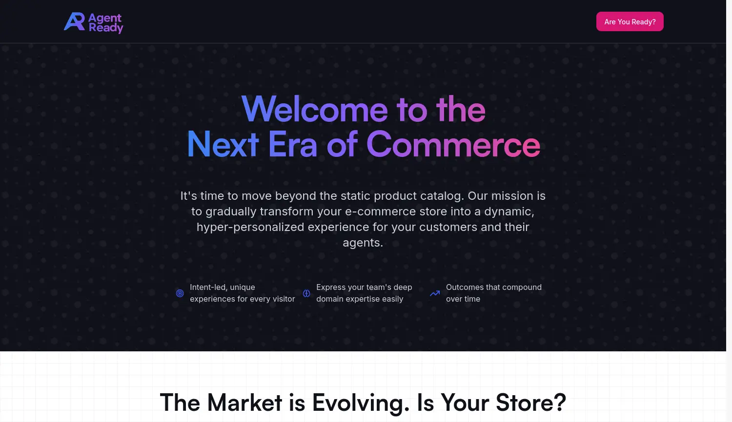 Website der Firma AgentReady