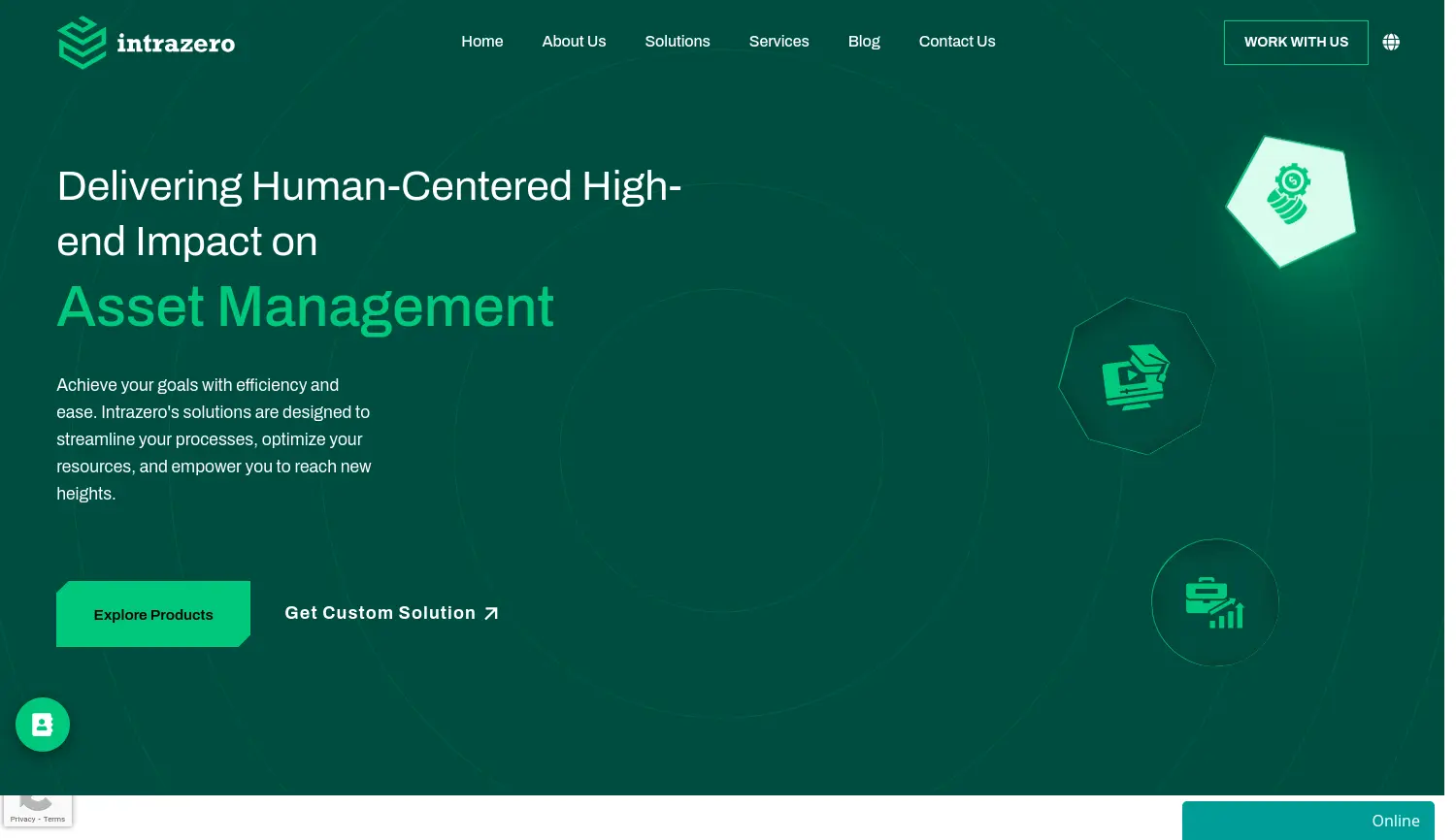 Website der Firma Intrazero UG (haftungsbeschränkt)