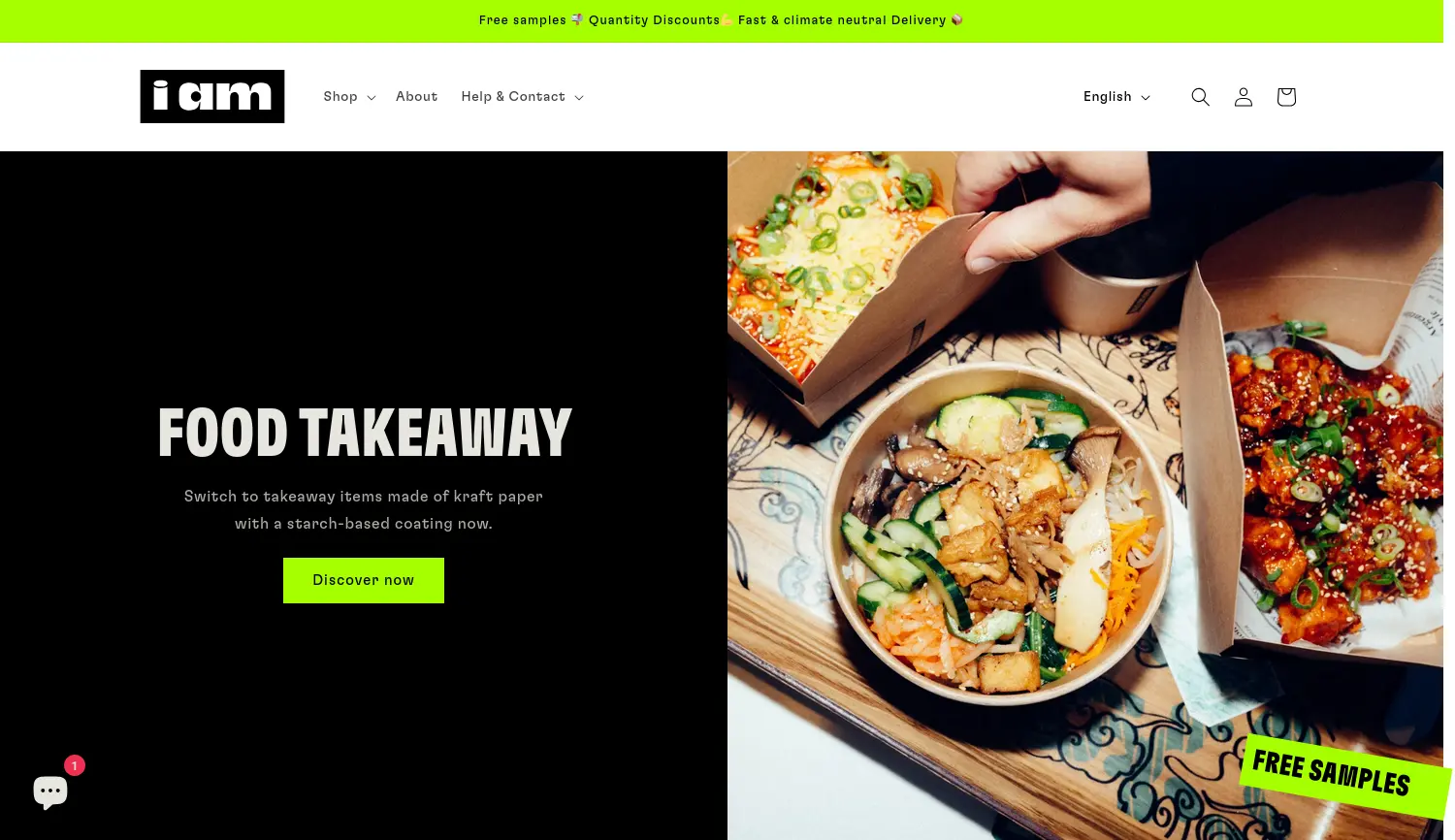 Website der Firma IAMPLASTICFREE