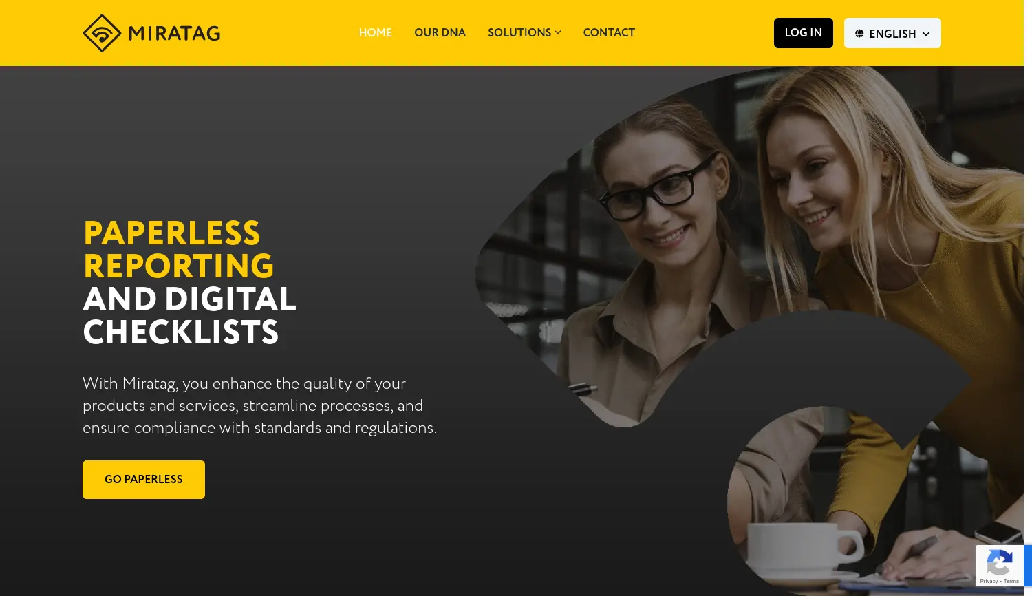 Website der Firma Miratag GmbH