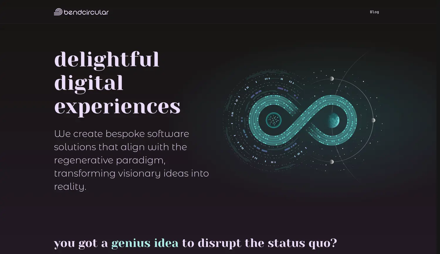 Website der Firma bendcircular GmbH