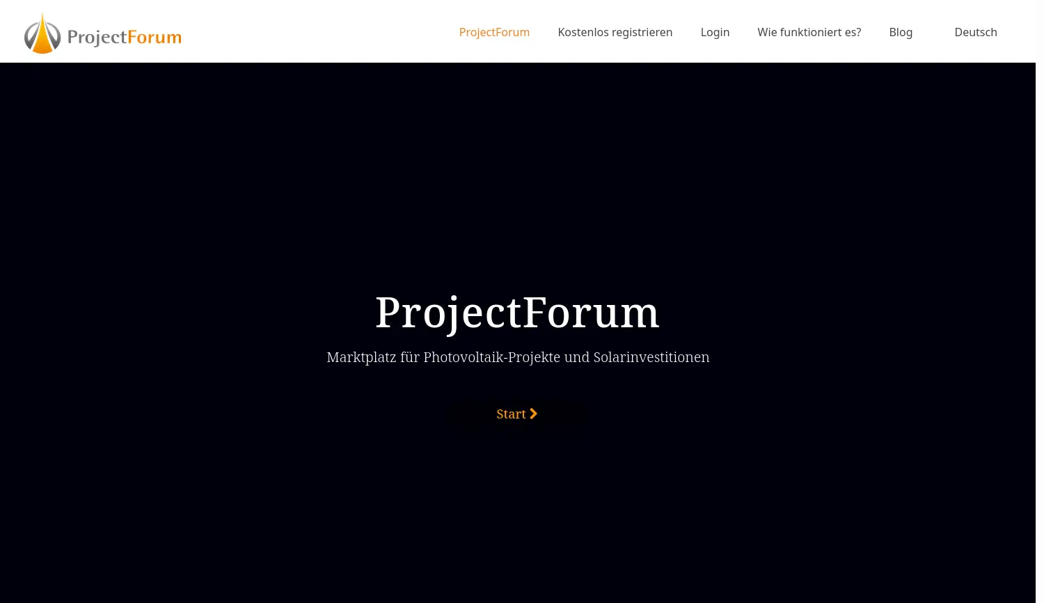 Website der Firma Renewables Now GmbH