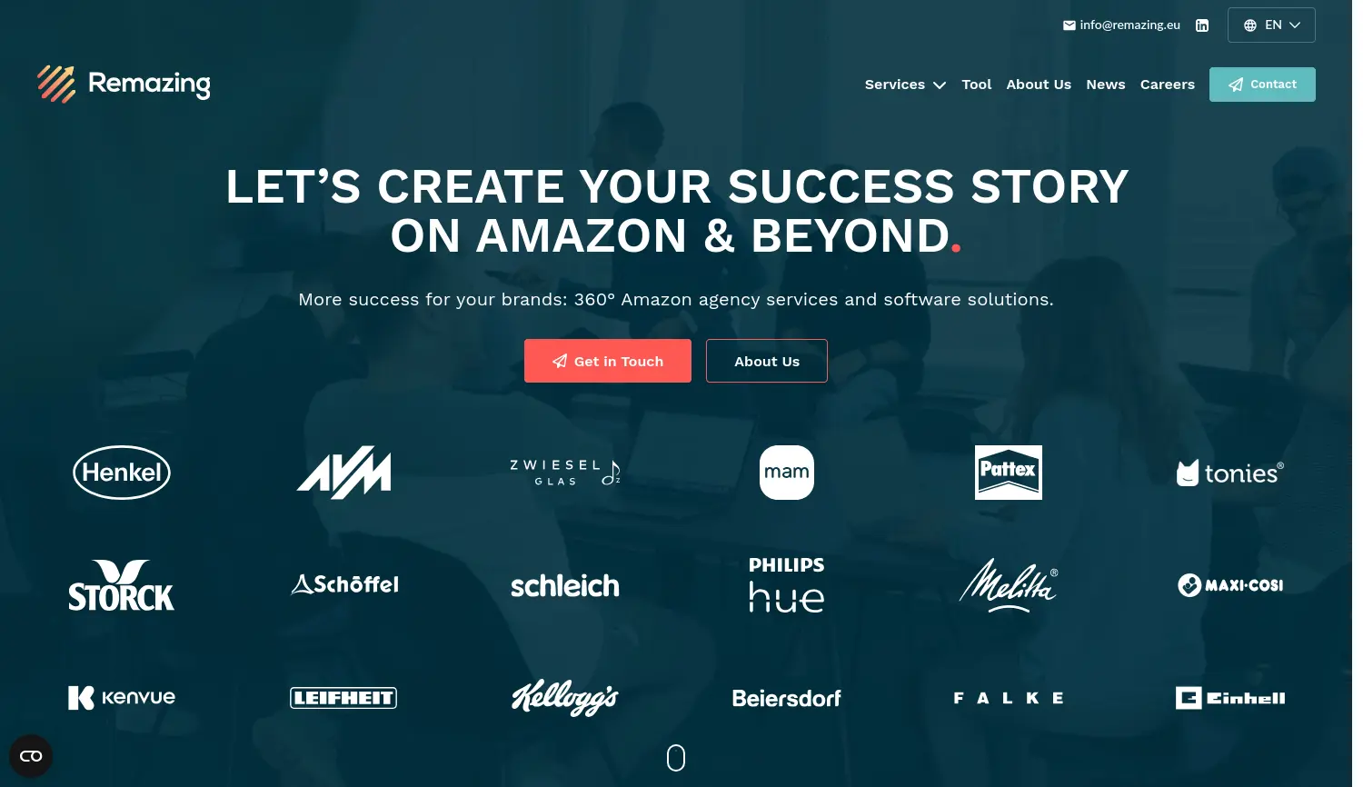 Website der Firma Remazing GmbH