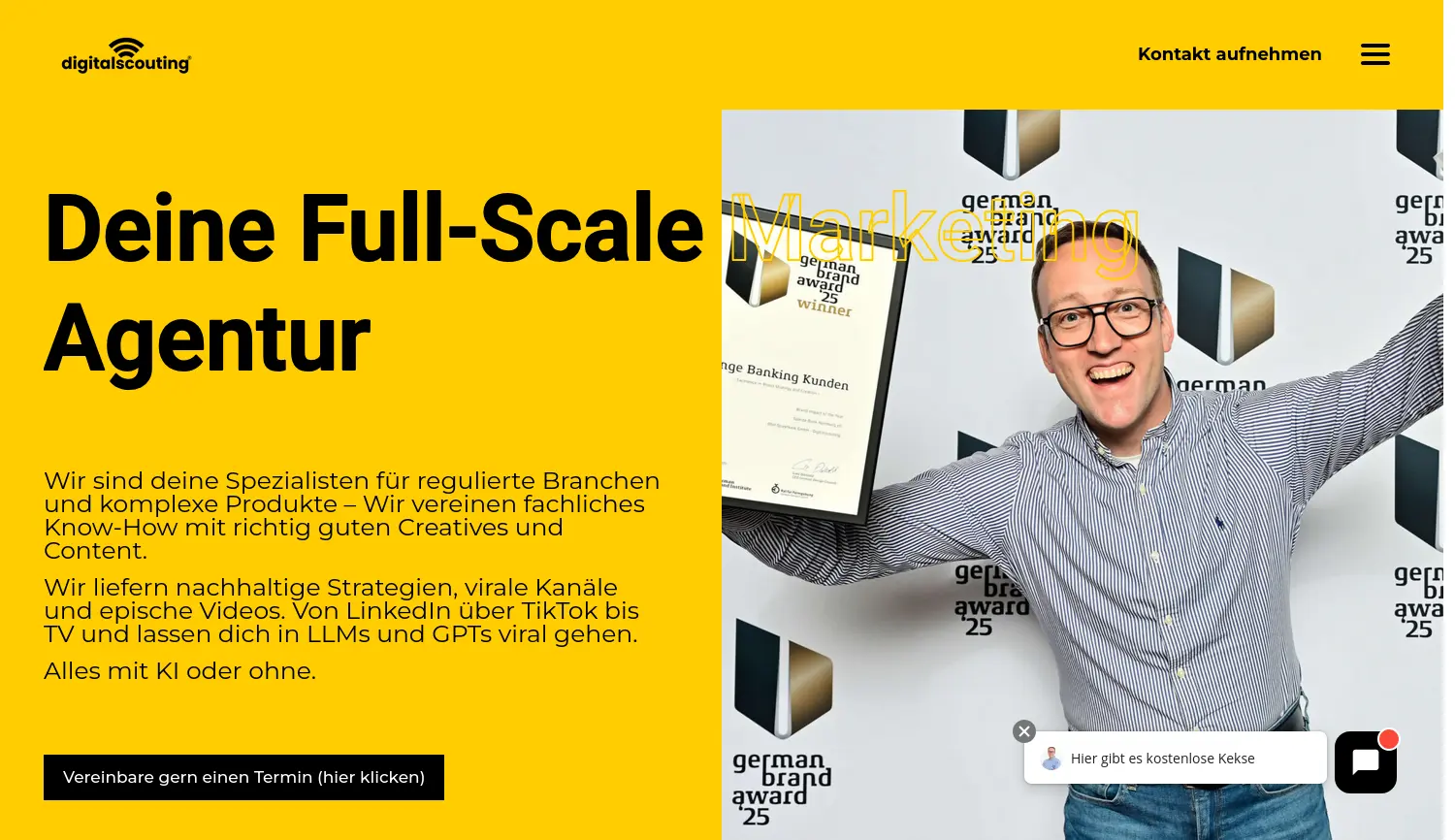 Website der Firma Digitalscouting