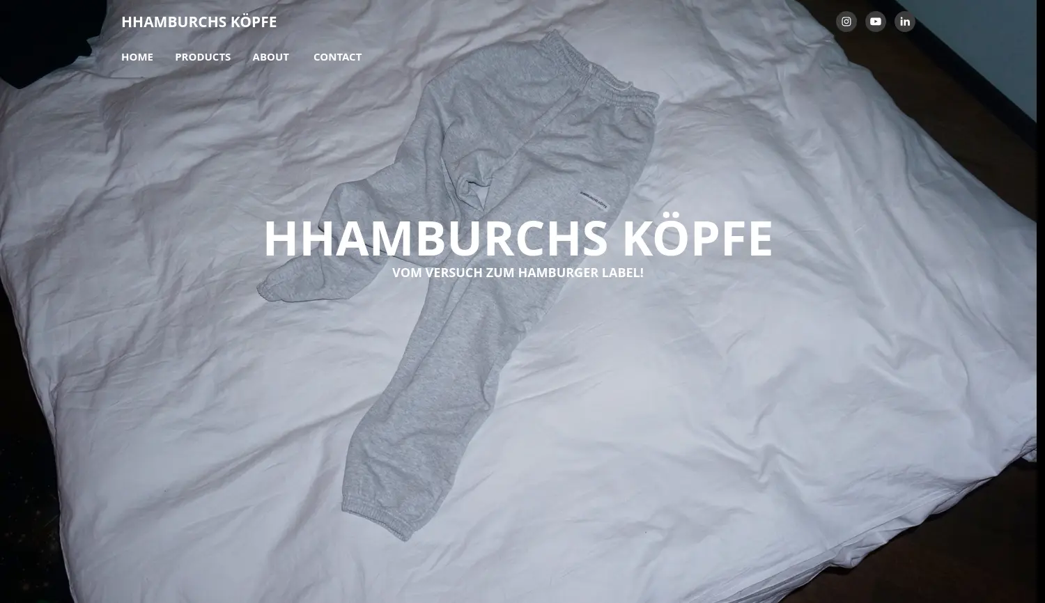 Website der Firma HHAMBURCHS KÖPFE