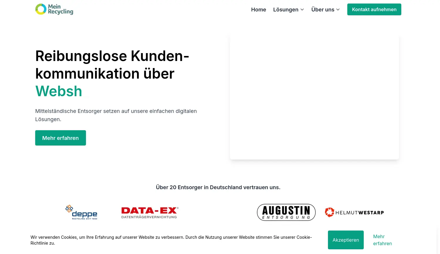 Website der Firma IT made simple GmbH