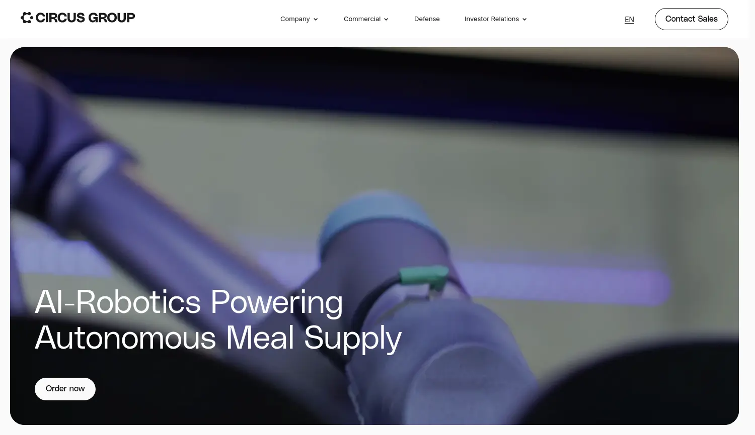 Website der Firma Circus SE