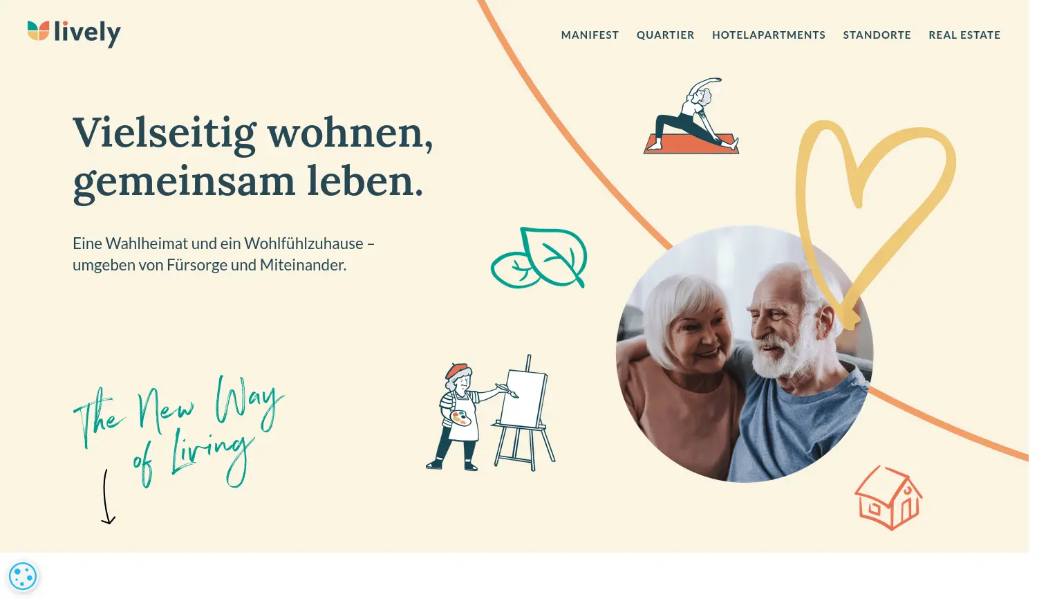 Website der Firma CC Quartiers GmbH