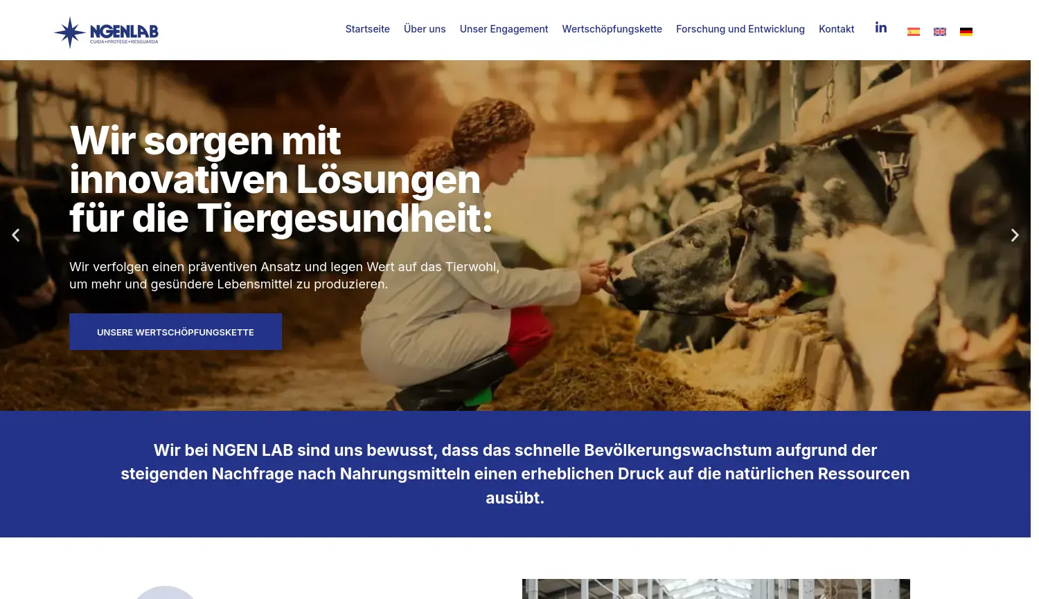 Website der Firma NgenLab