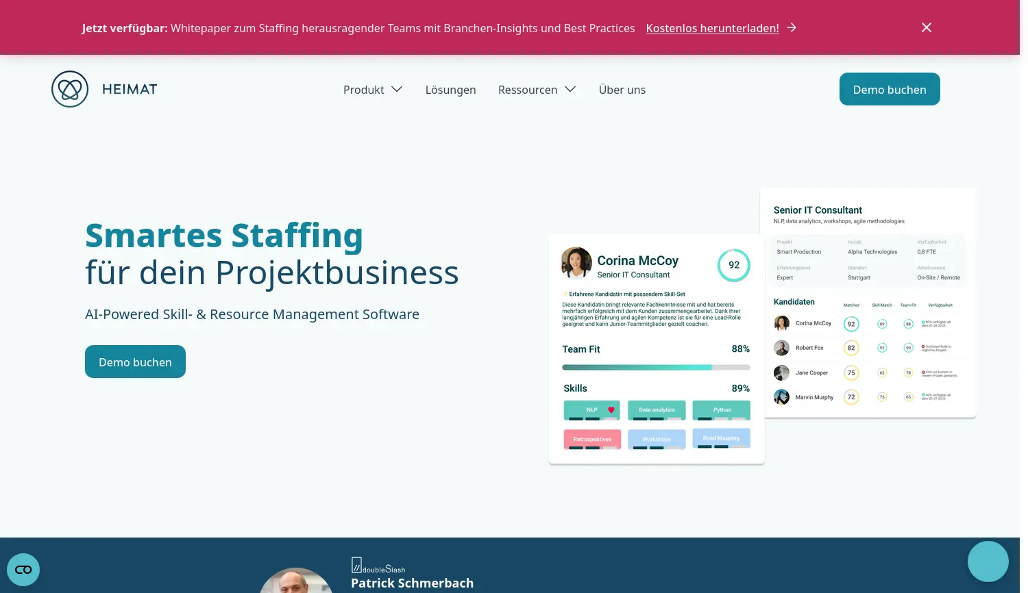 Website der Firma Heimat Software GmbH