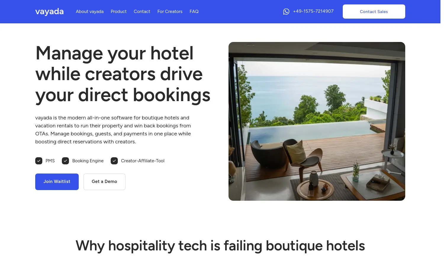 Website der Firma vayada UG (haftungsbeschränkt)