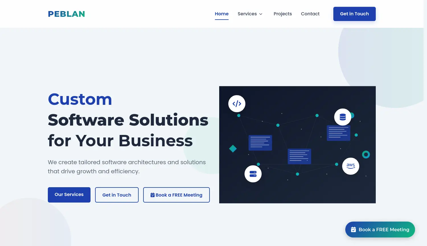 Website der Firma Ivana Soledad Gallardo -PEBLAN-
