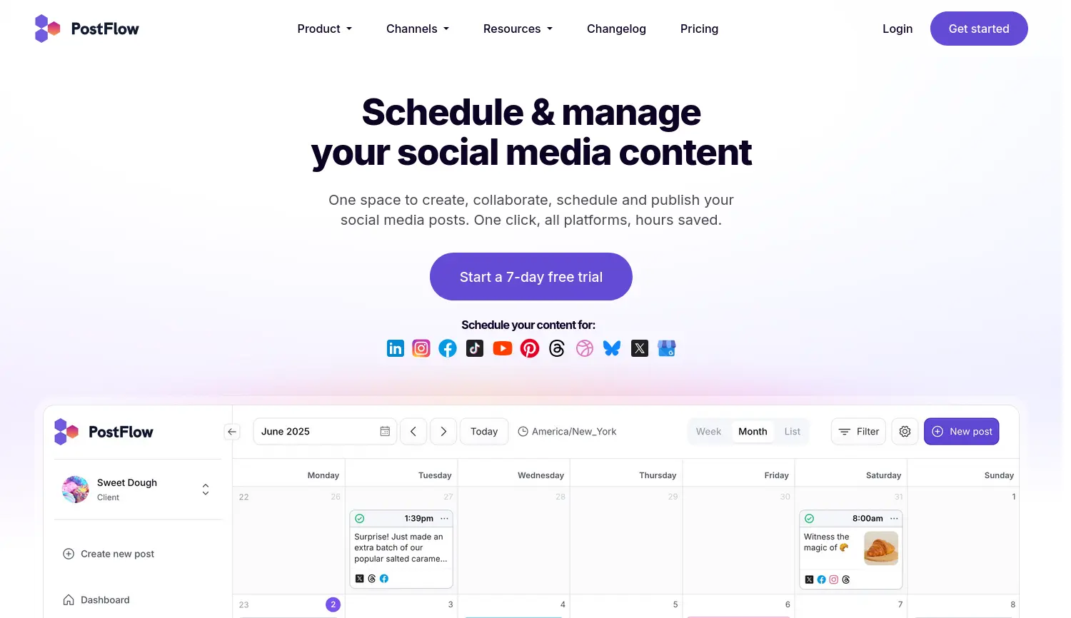 Website der Firma PostFlow