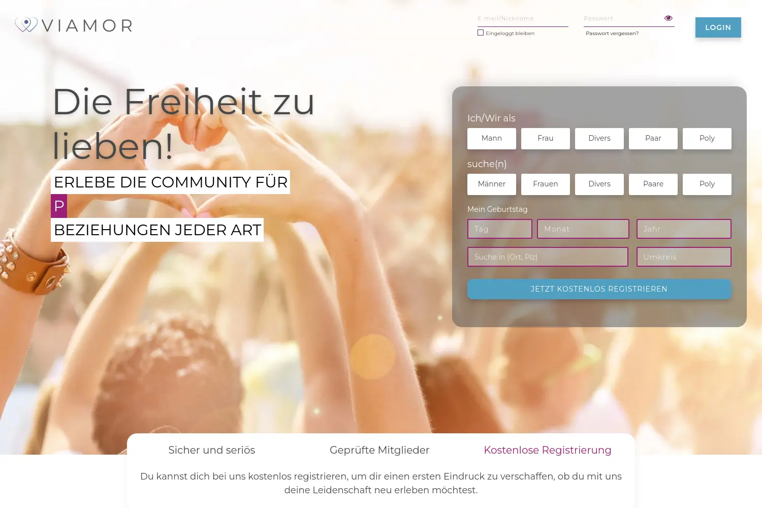 Website der Firma Viamor GmbH