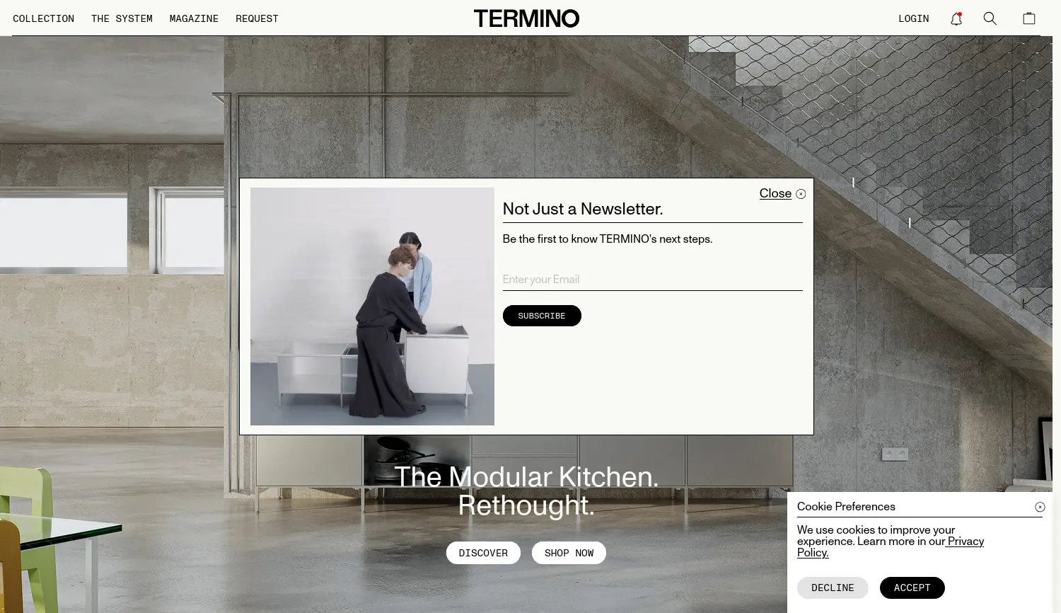 Website der Firma TERMINO GmbH