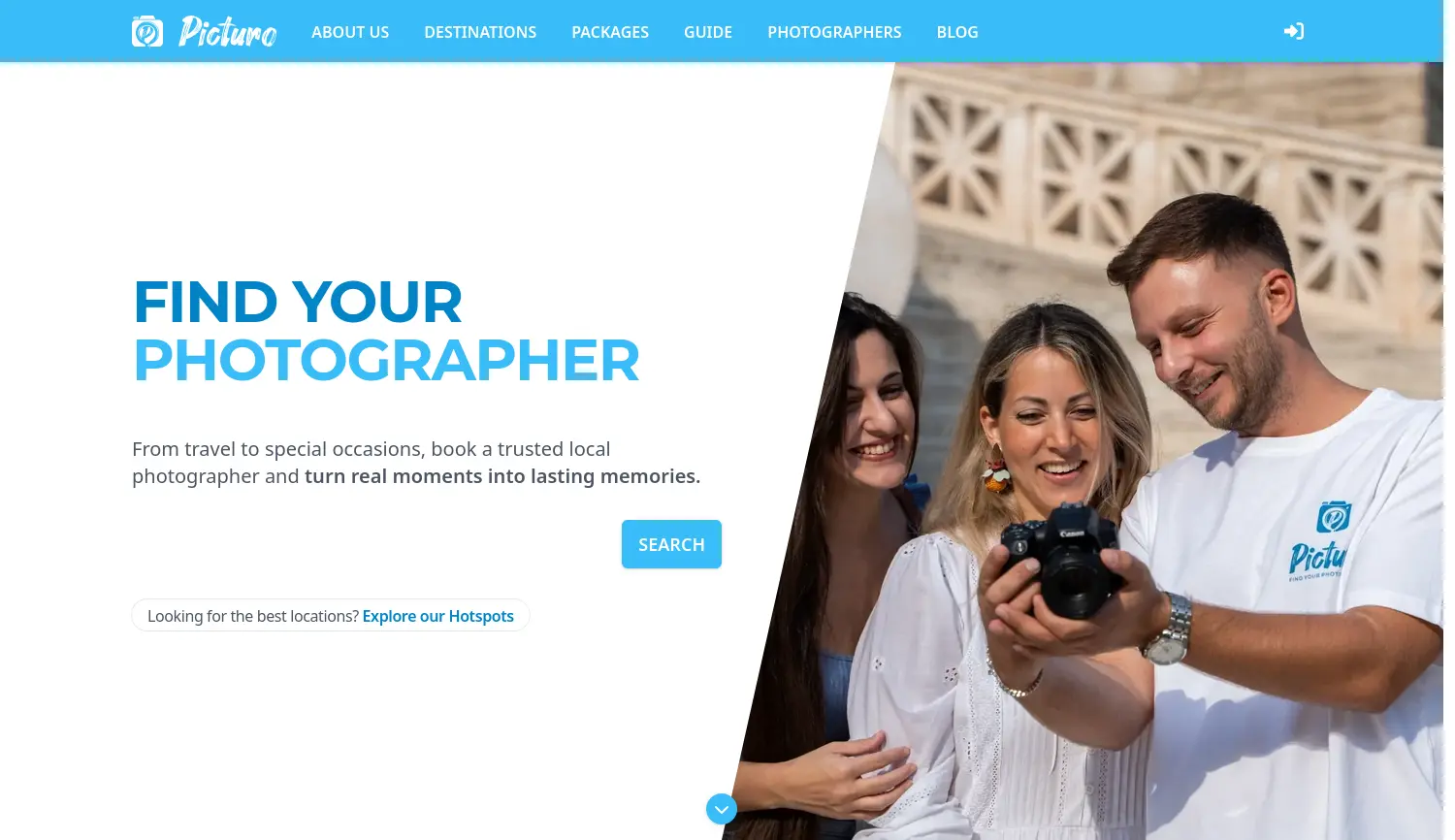 Website der Firma Picturo