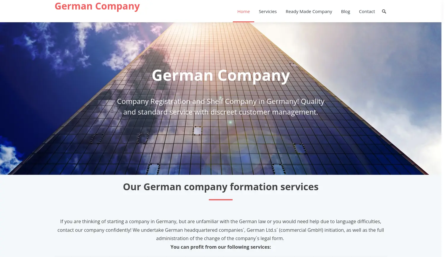 Website der Firma Ku & Co. Wirtschaftskanzlei