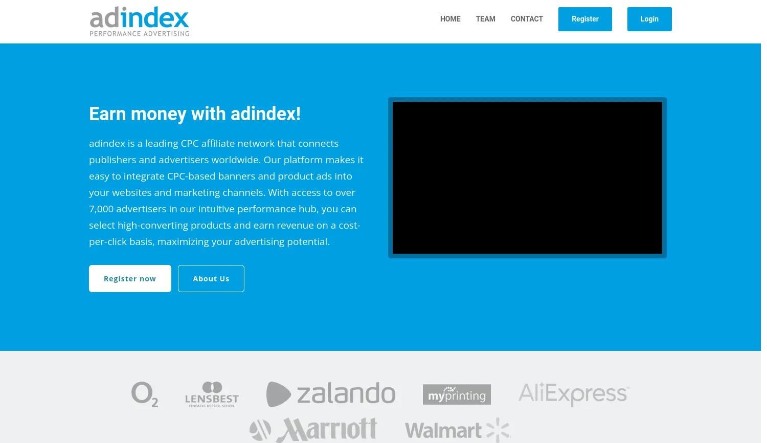 Website der Firma adindex