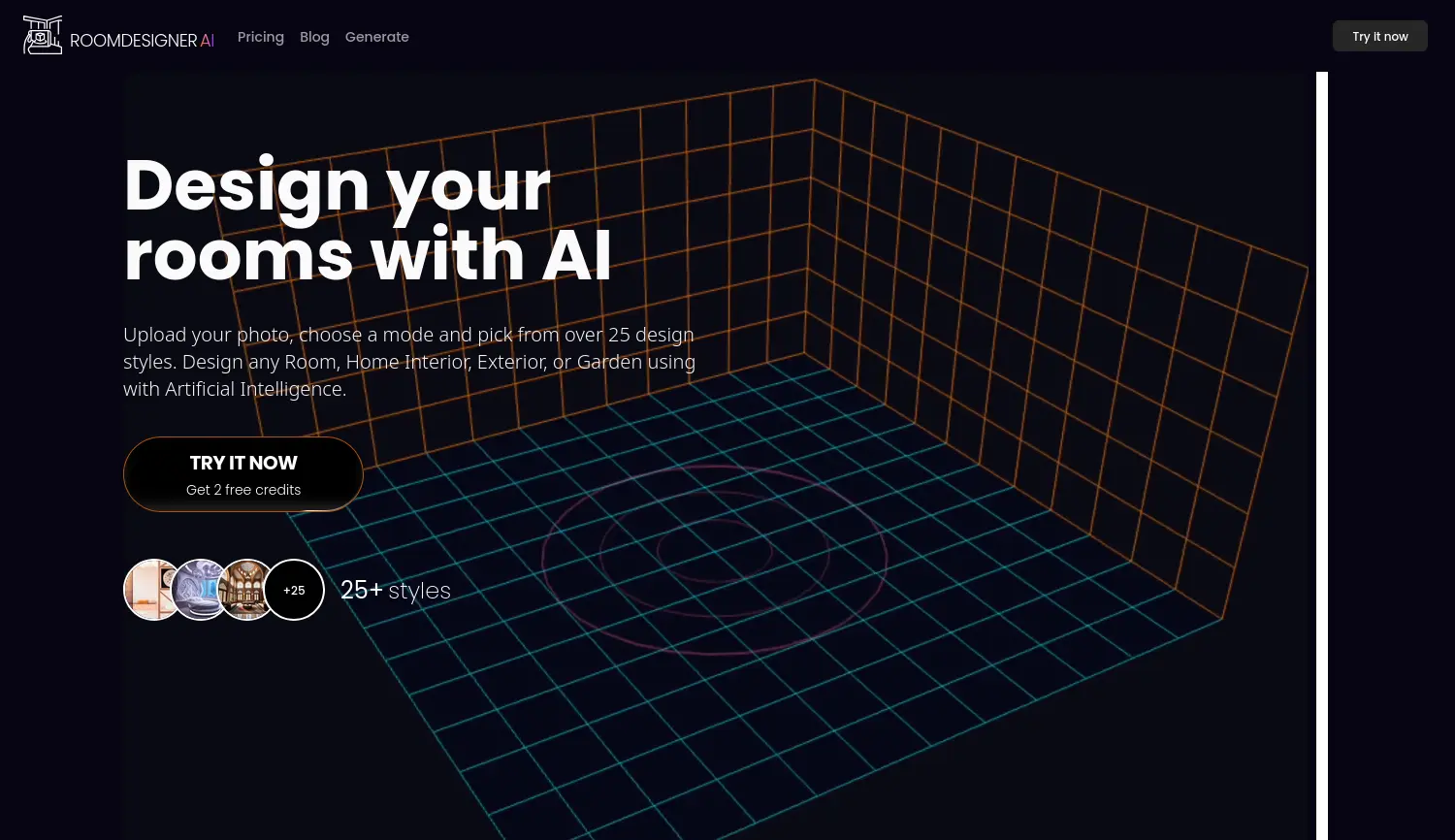 Website der Firma roomdesigner.ai, Inc.