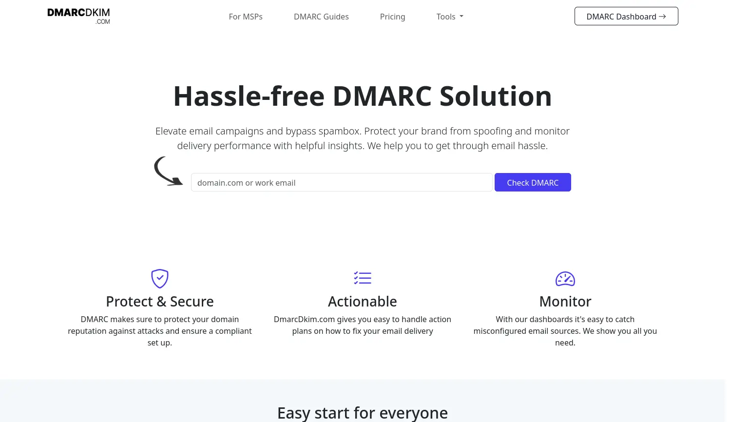 Website der Firma DmarcDkim.com UG (haftungsbeschränkt)