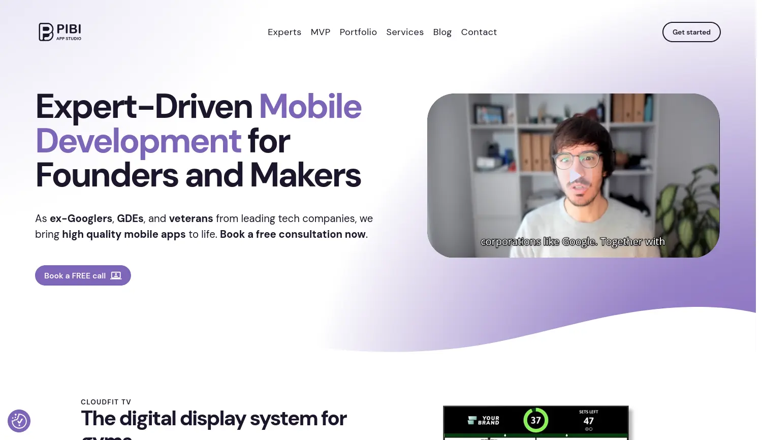 Website der Firma PIBI Studio