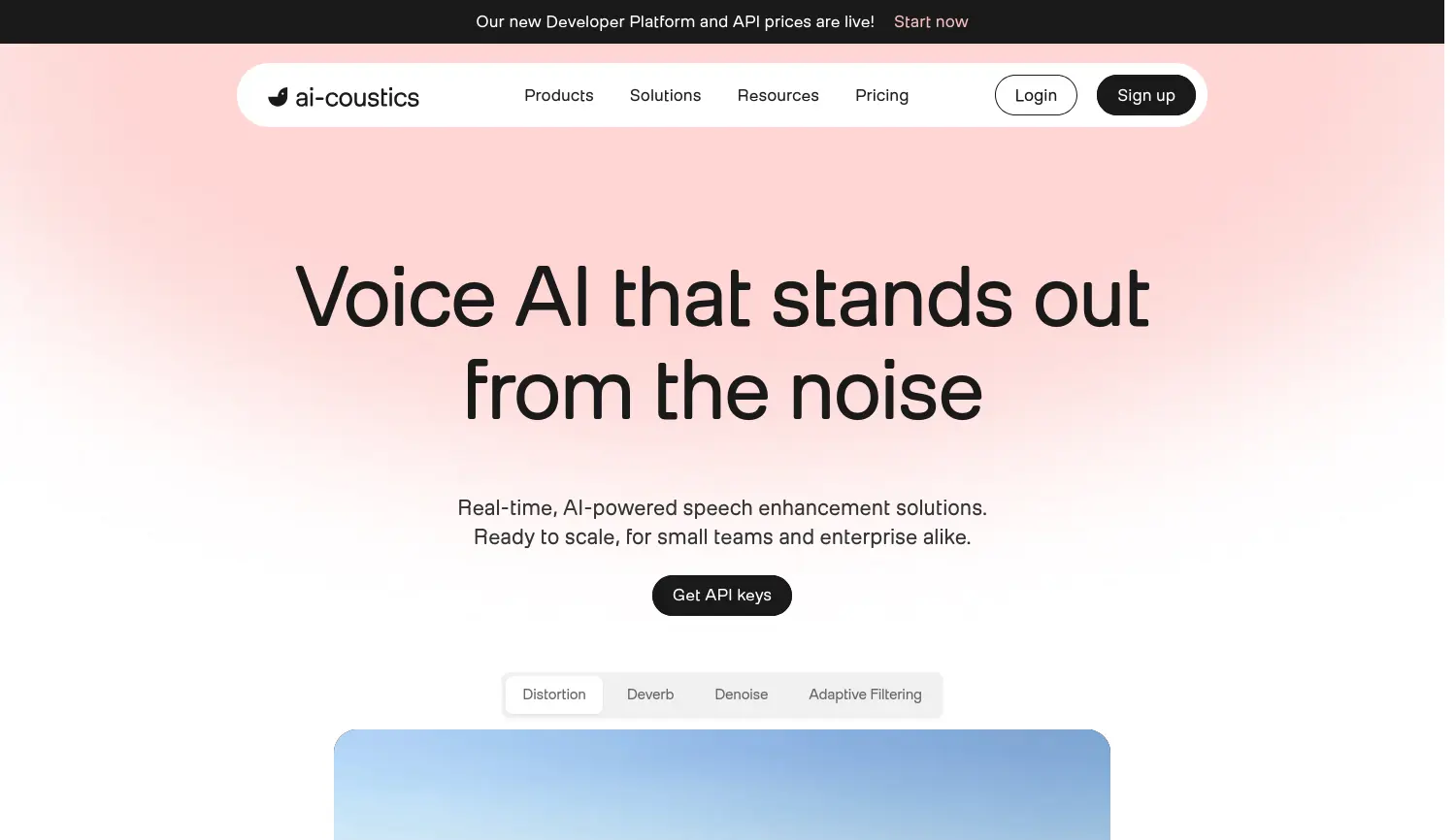 Website der Firma ai-coustics