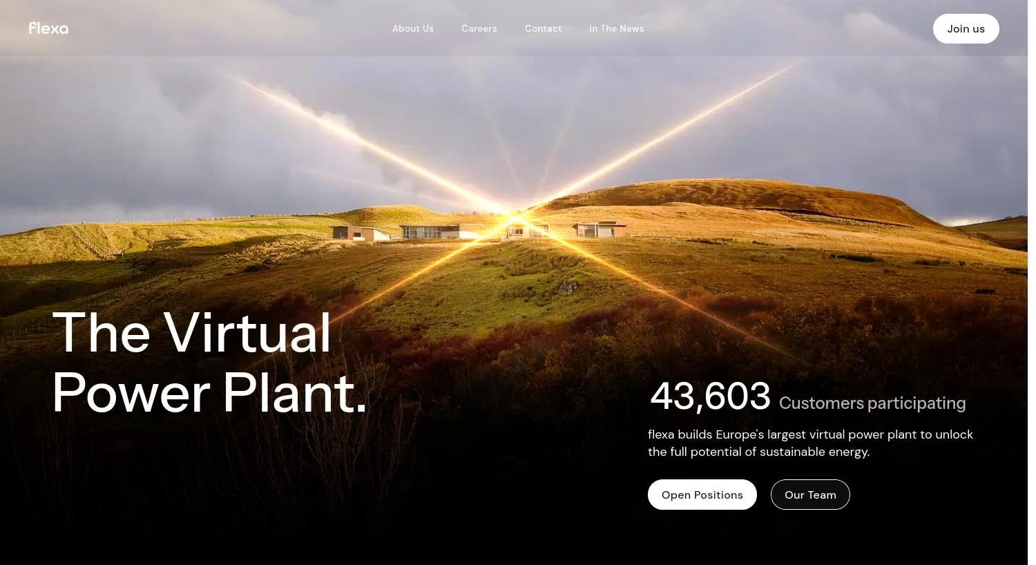 Website der Firma flexa GmbH