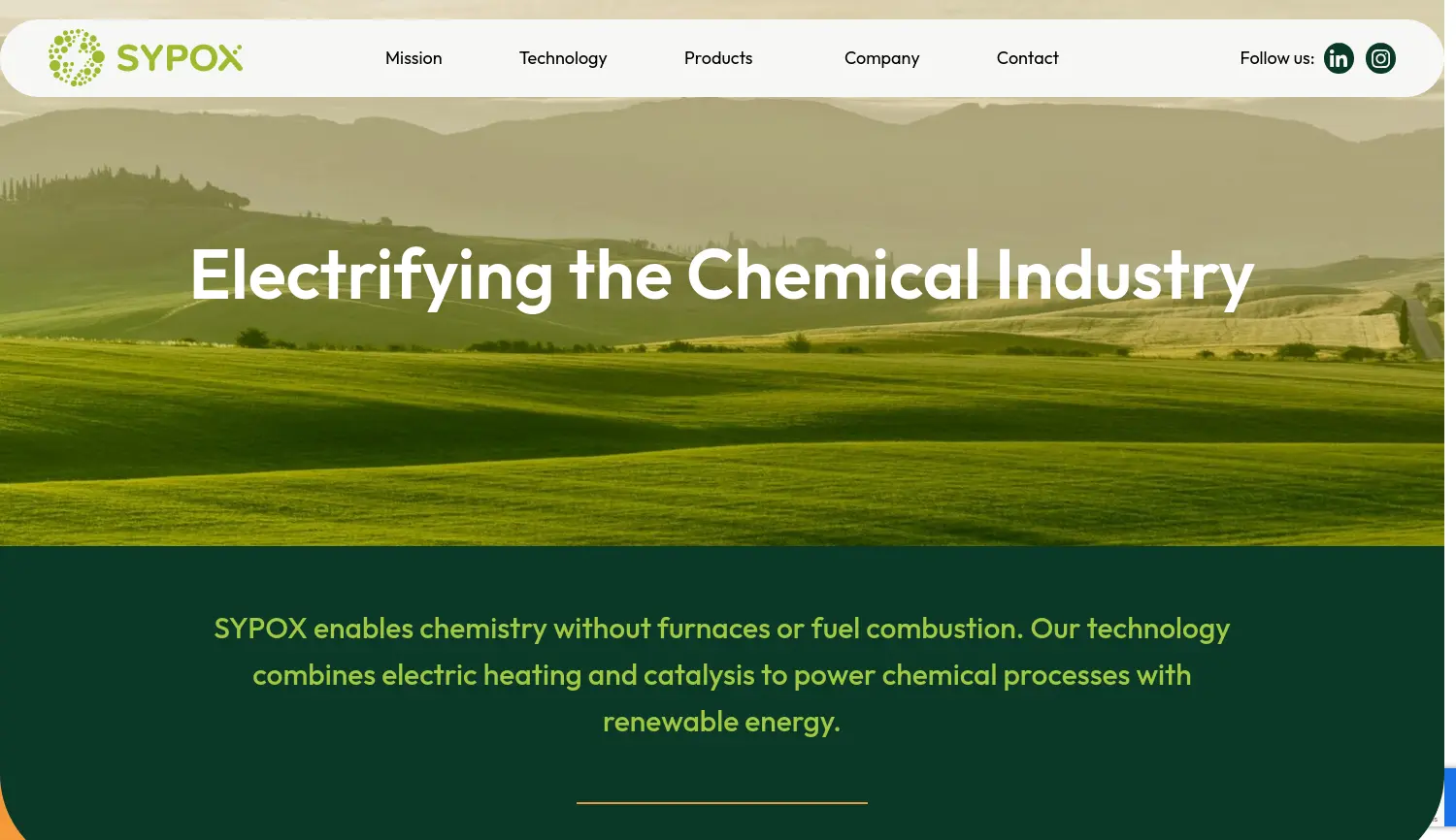 Website der Firma SYPOX GmbH