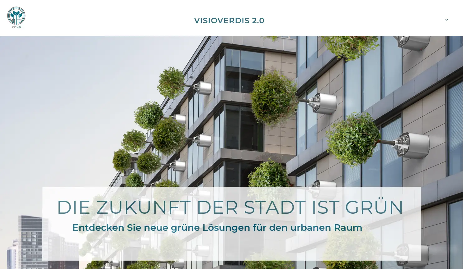 Website der Firma Visioverdis 2.0 GmbH