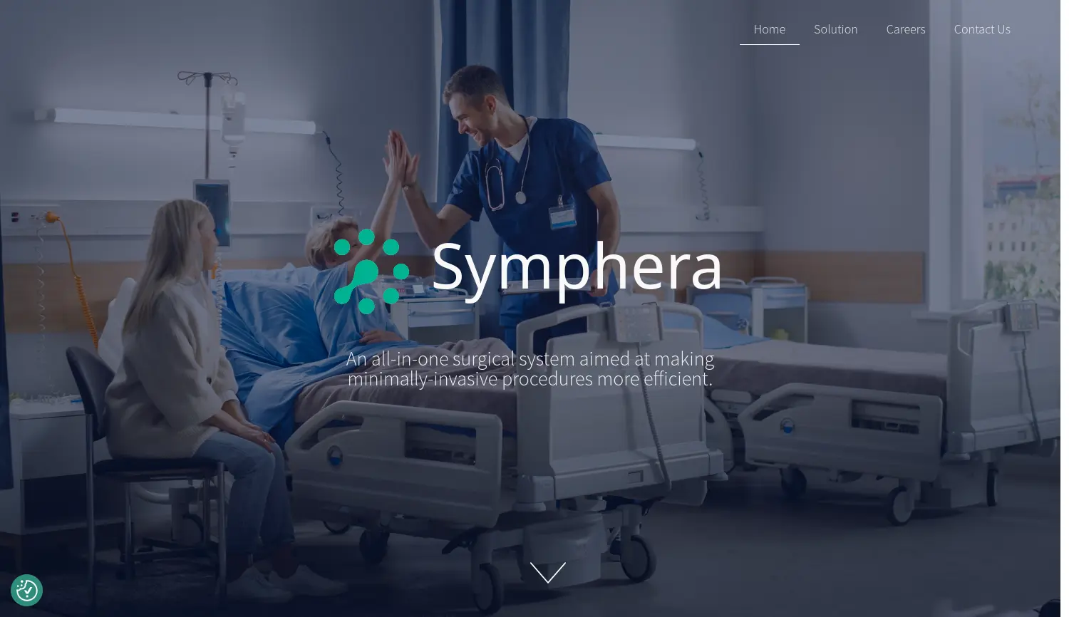Website der Firma Symphera GmbH