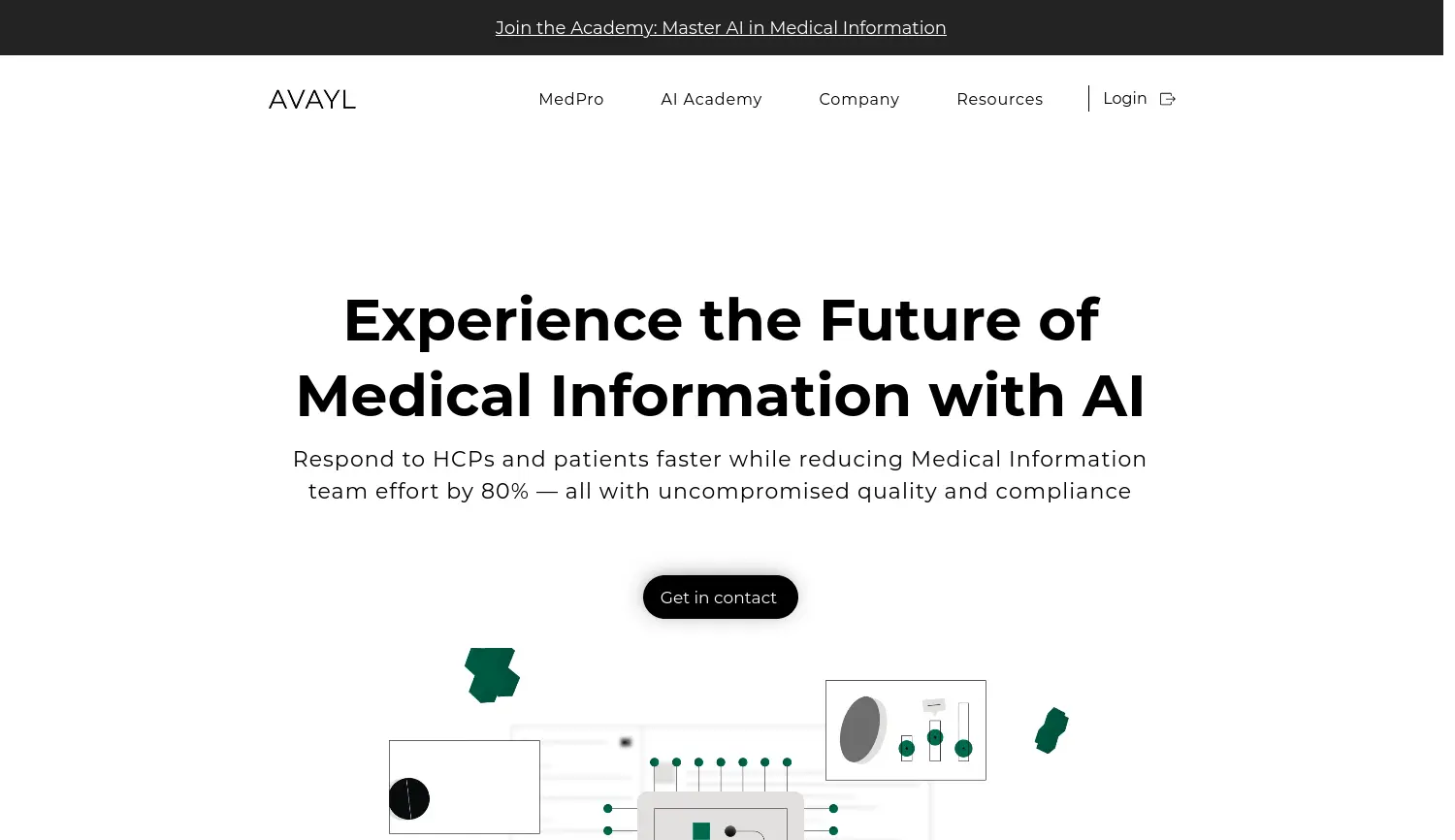 Website der Firma AVAYL GmbH
