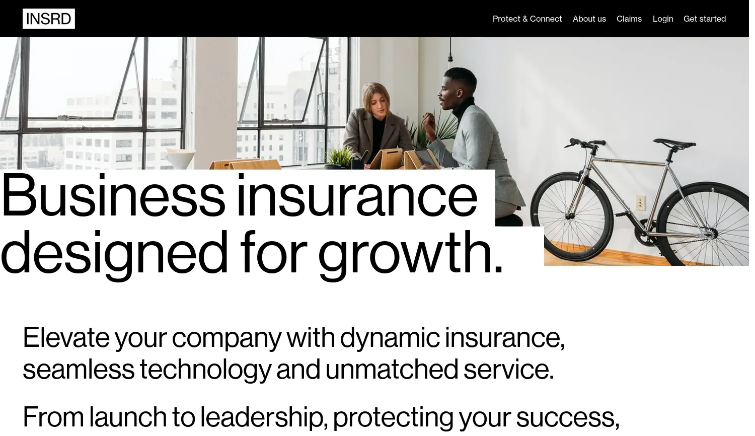 Website der Firma INSRD GmbH