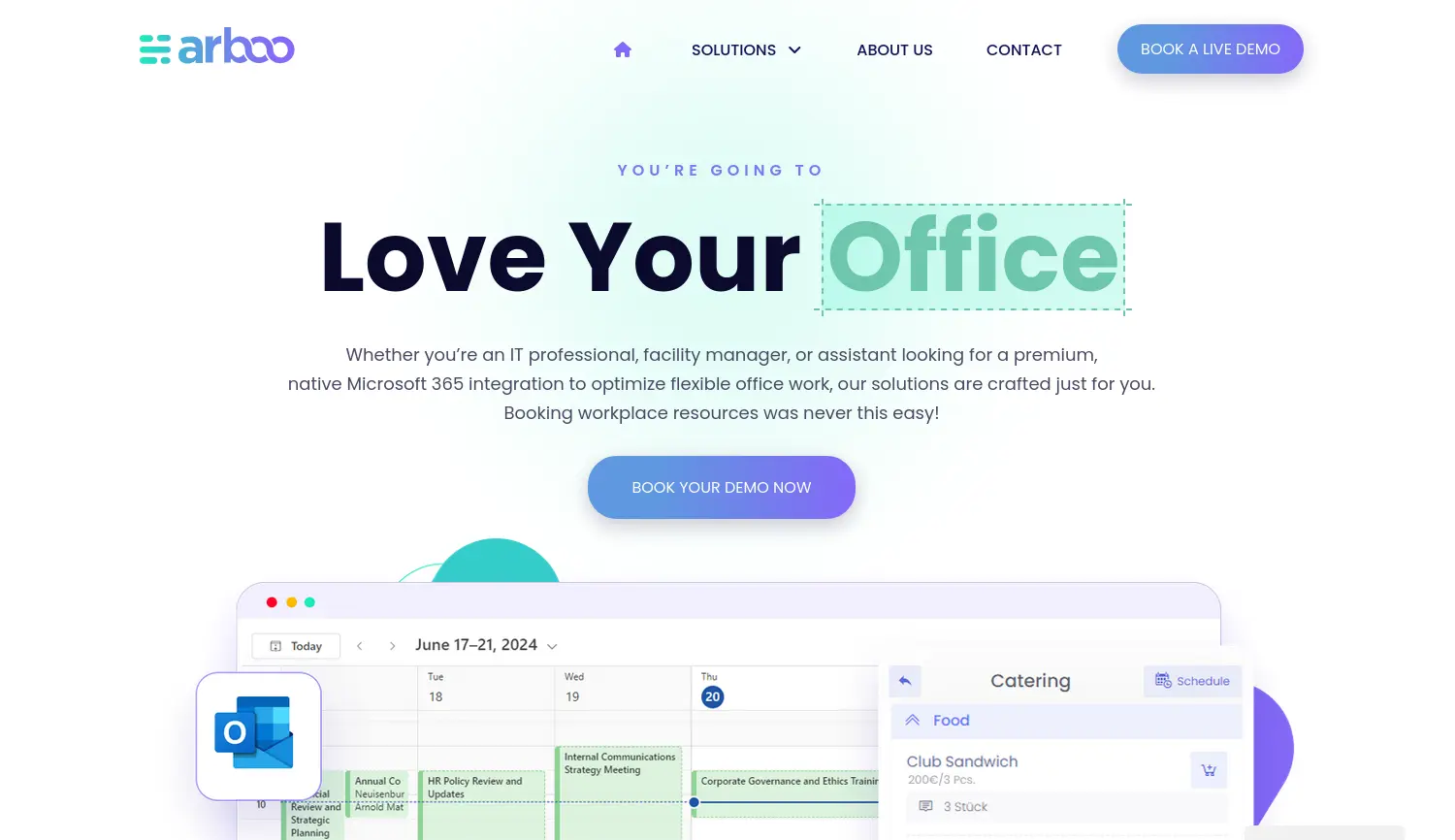 Website der Firma arboo GmbH
