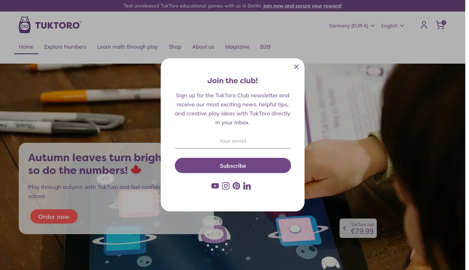 Website der Firma a2zebra