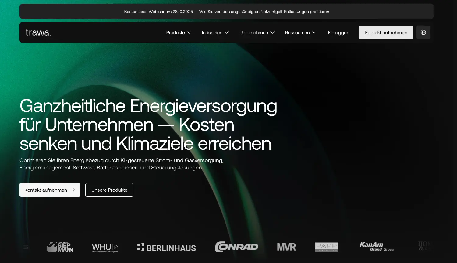 Website der Firma Future Energy Services GmbH