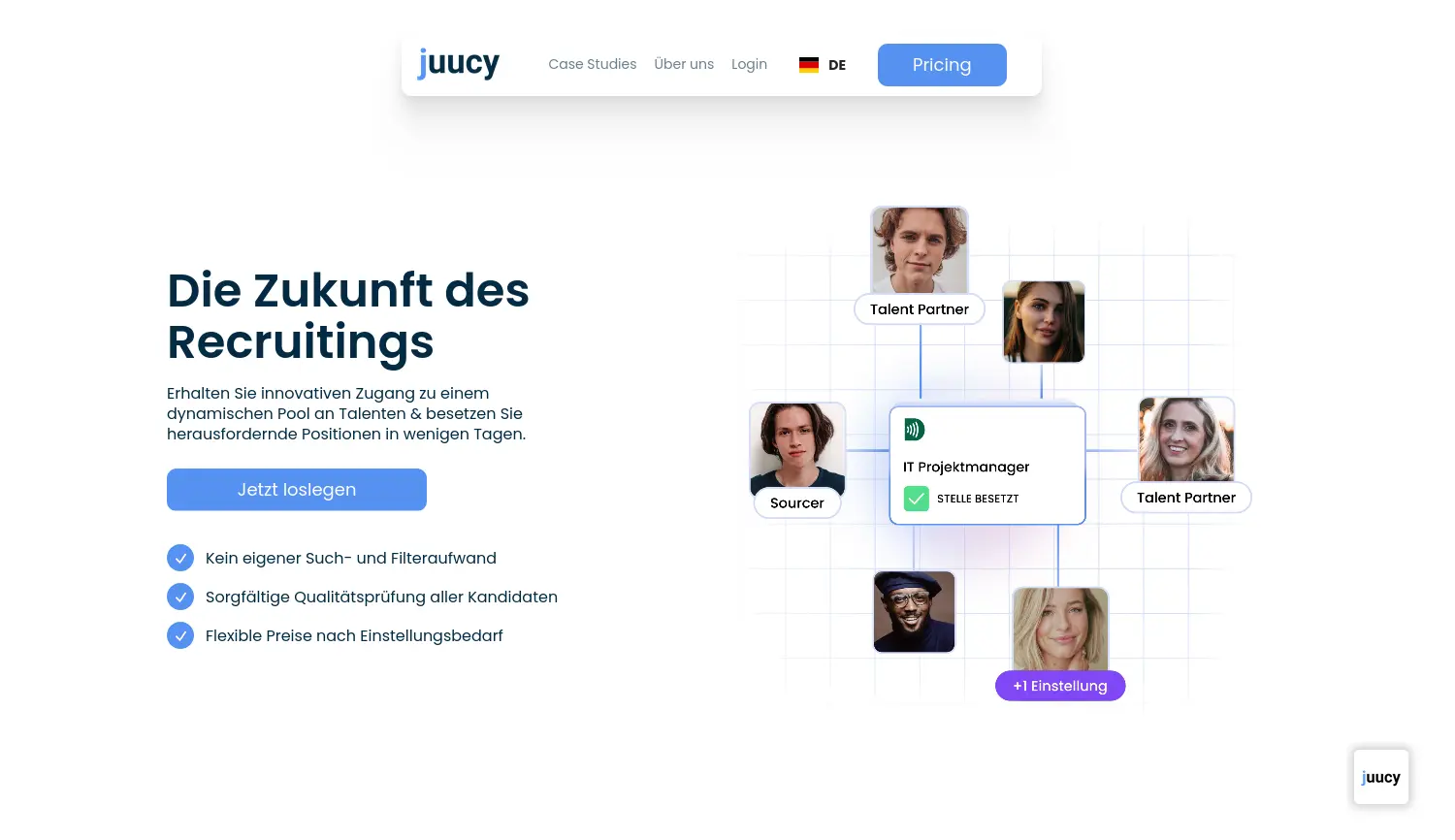 Website der Firma juucy SOFTWARE GMBH