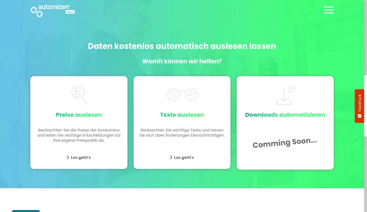 Website der Firma Dr. Markus Gäth