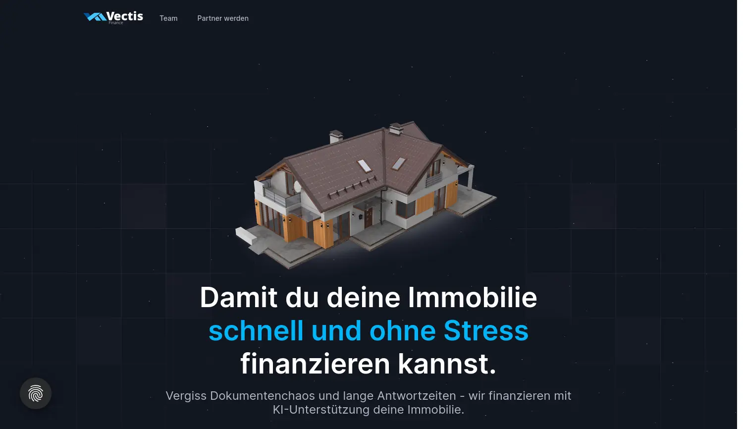 Website der Firma Vectis Finance