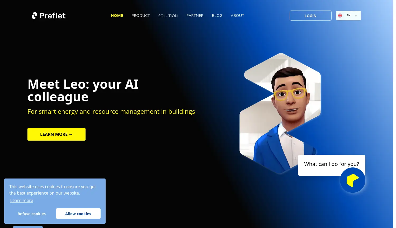 Website der Firma Preflet GmbH