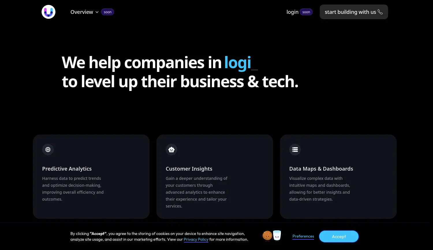 Website der Firma Unping GmbH