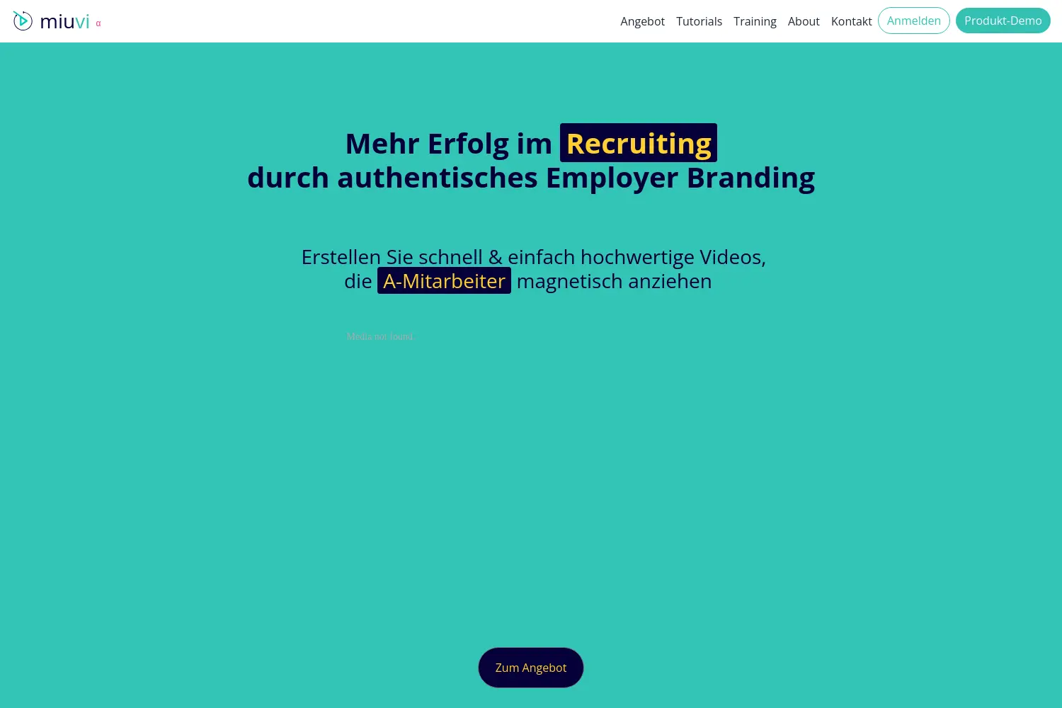 Website der Firma miuvi