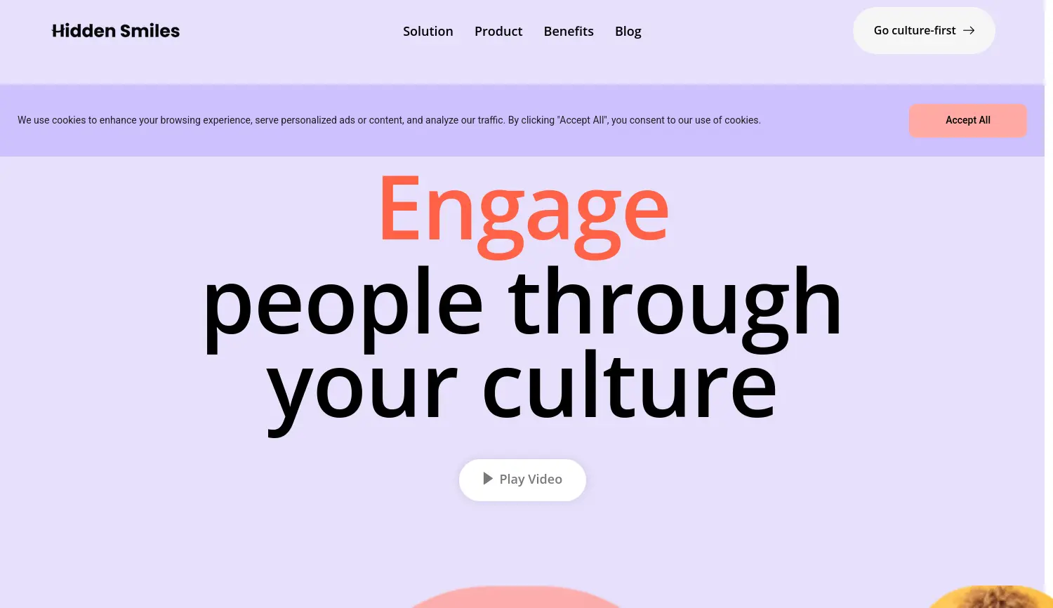 Website der Firma Hidden Smiles