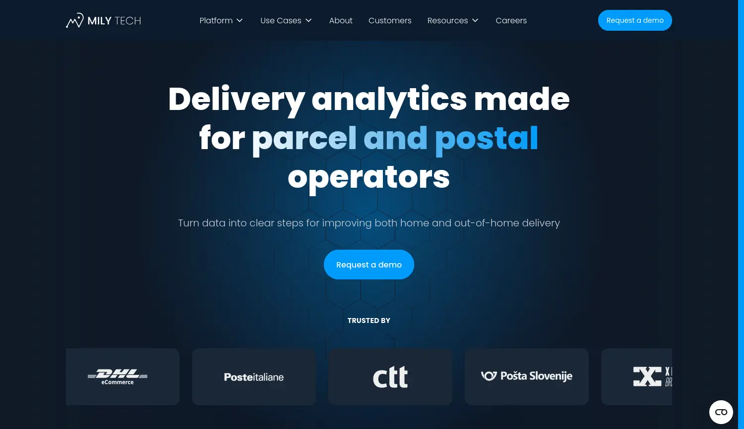 Website der Firma Mily Tech