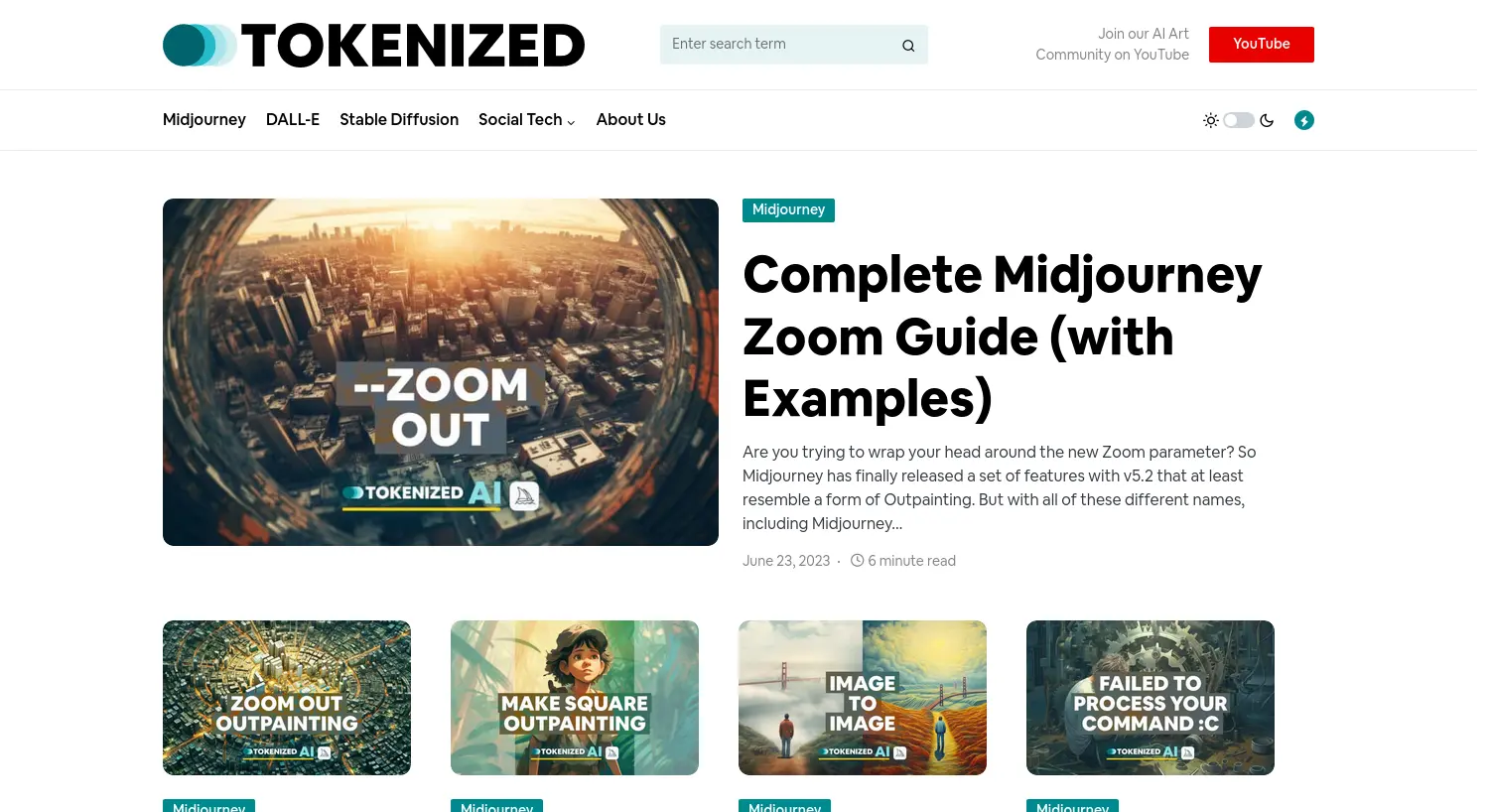 Website der Firma Tokenized