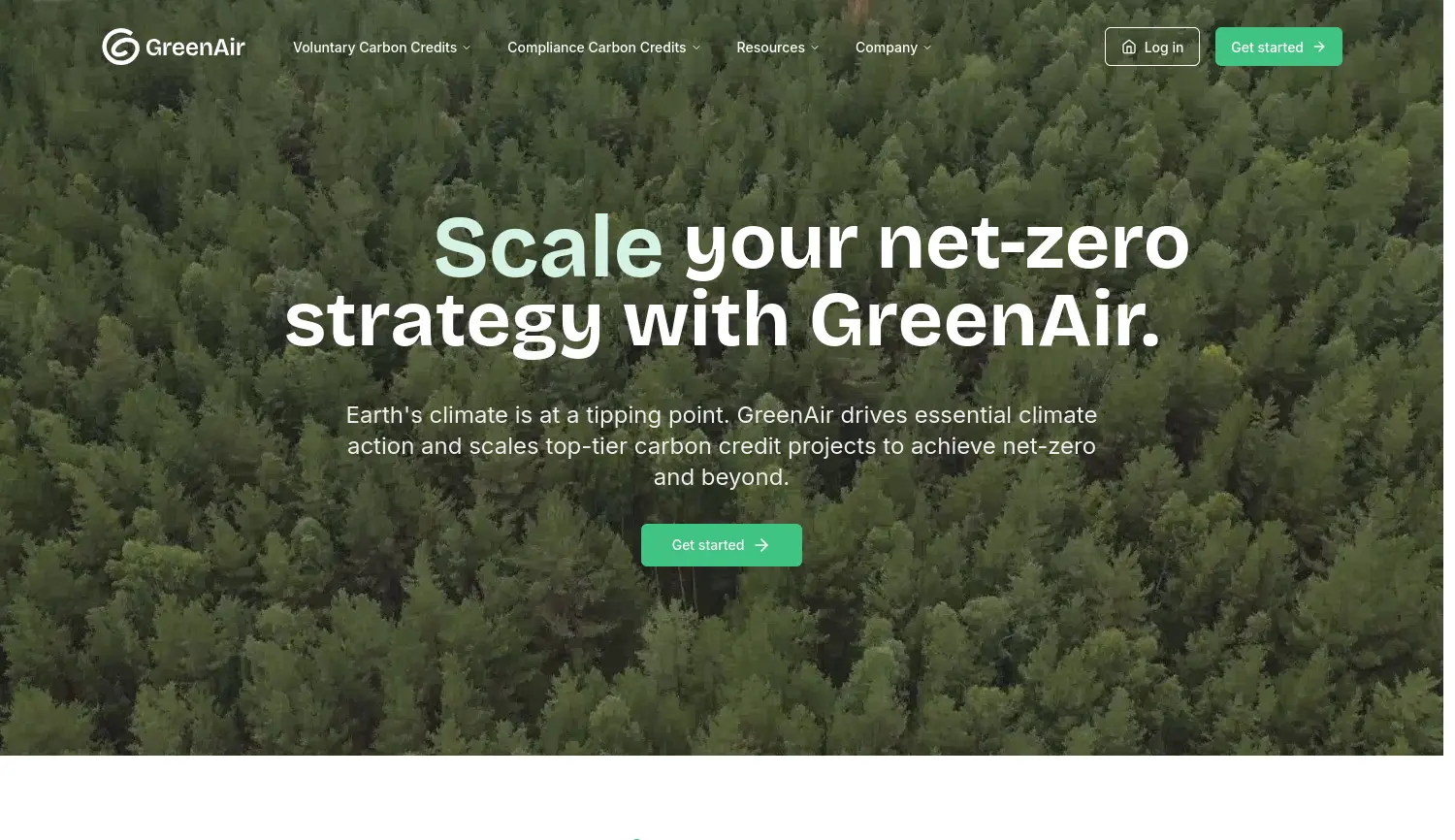 Website der Firma GreenAir Germany GmbH