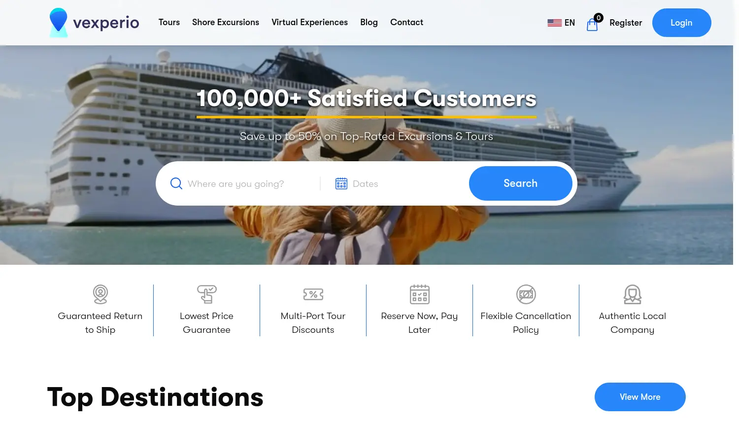 Website der Firma Vexperio