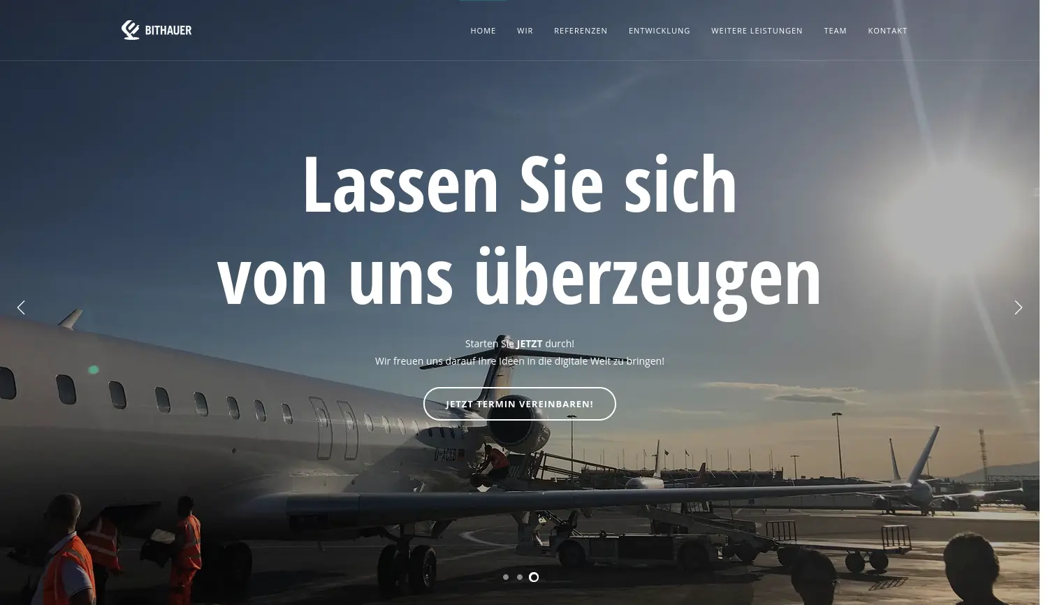 Website der Firma Bithauer GmbH